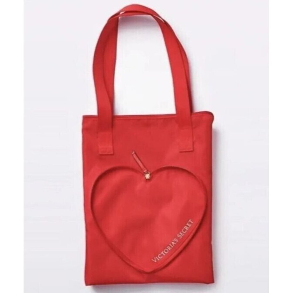 Victoria’s Secret  Valentine's Day Red HEART PACKABLE Tote Shoulder Bag 2024 NWT